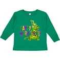 thumbnail image 3 of Inktastic Happy Mardi Gras Big and Little Alligators with Beads Boys or Girls Long Sleeve Toddler T-Shirt, 3 of 5