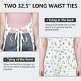 thumbnail image 6 of Pioneer Flower Floral Print Pattern Apron for Women and Men, Cotton Linen Waterproof with Pockets, Adjustable, 33x27 Inch for Kitchen, Gardening, BBQ, Salon, 6 of 6