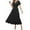 Black, variant on Wdgfv Women's 2026 Summer Short Sleeve Maxi Dress Casual V Neck Hollow Out Eyelet Ruffle Swing A Line Long Dresses White XS