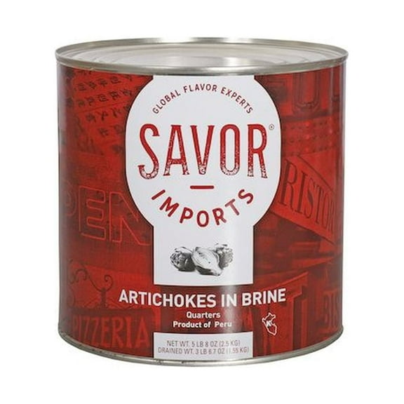 Savor Imports Quartered Artichoke Hearts, 3 Kilogram -- 6 per Case.