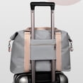 thumbnail image 3 of Travel Gym Bag , Tote Bag Carry on Luggage Sport Duffle Weekender Bags with Wet Pocket - light grey, 3 of 5