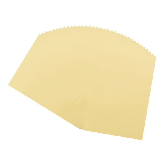 Papel de Vellón de Colores Uxcell, 50 Hojas Doradas 5" x 7" Papel de Vellón Imprimible
