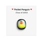thumbnail image 1 of Adorno de abrazo de pingüino pequeño con tarjeta de mensaje pequeña, recuerdo de abrazo de pingüino 2023, estatuilla de pingüino 2023, pequeño bolsillo en miniatura acogedor, 1 of 4