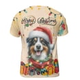 thumbnail image 2 of Merry Christmas Santa Miniature American Shepherd Scarf Twinkling Lights Xmas Holiday All Over Print 3D Shirt Unisex Merch MAS Dog Lover Gifts - 00022, 2 of 6