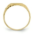 thumbnail image 2 of 14K Yellow Gold AA Diamond Signet Ring Size 6, 2 of 7