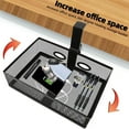 thumbnail image 3 of YIEMEEN Space Saving Under Desk Drawer Organizer Tray Multifunctional Metal Wire Basket, 3 of 7