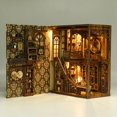 thumbnail image 3 of Kit Book Nook THRIVINGIVAN Rompecabezas 3D de Madera con Luz LED, 3 of 7