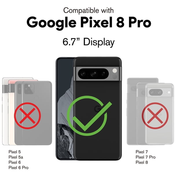 OtterBox Defender Case For Google Pixel 8, Shockproof, Anti-Drop, Heavy Duty Protective Case, Supports 5X More Drops Than Military Standard, Black