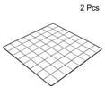 thumbnail image 3 of Uxcell 14"x14" Wire Grid Panel, 2 Pack Wall Grid Panels Board Photo Display Decor Hanging Organizer, Black, 3 of 6