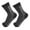 Black, variant on Jiaroswwei 1 Pair Compression Socks Breathable Super Soft Sweat Absorption Fitness Cycling Running Toeless Socks