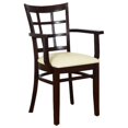 thumbnail image 1 of Lattice Arm Chair in Walnut, 1 of 2