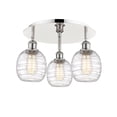 thumbnail image 3 of Innovations Lighting  Belfast - 3 Light 18" Flush Mount Deco Swirl/Polished Nickel, 3 of 5