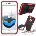thumbnail image 2 of Dteck Case For iPhone SE 2022 / SE 2 2020 / iPhone 7 / iPhone 8 Heavy Duty Hybrid Hard PC Soft Silicone Shockproof Stand Case,Red, 2 of 2