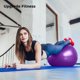 thumbnail image 4 of Juego de equipo de percusión cardiovascular, pelota de equilibrio de fitness de 26 pulgadas con bomba y baquetas de percusión cardiovascular de 3.2 oz, pelota de ejercicio aeróbico para entrenamientos, 4 of 7