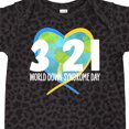 thumbnail image 4 of Inktastic 3 21 World Down Syndrome Day with Heart Shaped Earth Boys or Girls Baby Bodysuit, 4 of 5