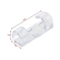 thumbnail image 3 of WREESH Black/white/transparent 10pc self-adhesive desktop cable organizer fixing clamp, 3 of 5