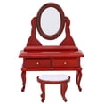 thumbnail image 2 of Dressing Table Model, Beautiful Classic Exquisite 1:12 Redwood Color Dollhouse Accessory  for Toys Dressing Table for Dollhouse Model Supplies Redwood Color, 2 of 7