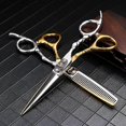 thumbnail image 1 of 6 Inch Professional Hair Cutting Scissors 440c Stainless Steel Ergonomic Barber Shears for Salon, 1 of 4