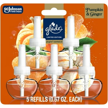 Glade® PlugIns® Refills Air Freshener, Pumpkin & Ginger, 3.35oz., 5 Count