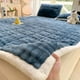 thumbnail image 1 of Tela de tapicería de colchón de felpa de leche, colchón de cama, colchones antideslizantes cálidos, 150*200cm, colchón grueso de felpa de leche, azul, 1 of 7