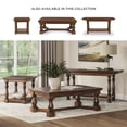 thumbnail image 6 of Signature Design by Ashley Sturlayne Flip-Top Brown Sofa Table with a Drop-Leaf Design, 6 of 7