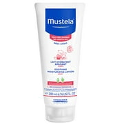 Mustela Soothing Moisturizing Body Lotion, Natural Baby Lotion for Very Sensitive Skin, Fragrance-Free, 6.76 Fl. Oz.