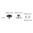 thumbnail image 2 of Uxcell 100 Set Grommets Kit Metal Eyelets 0.18" Grommet for Shoes Clothes Belt Bag DIY Project, Matte Black, 2 of 4
