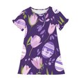 thumbnail image 4 of RXIRUCGD 2025 Vêtements d'Été pour Enfants 3-12 Ans Mode Imprimée Pyjama Rêveur Mi-Mollet Chemise de Nuit, 4 of 4