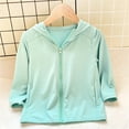 thumbnail image 5 of Girls Zip Up Hoodie Green Kids Lightweight Summer Jacket Soft Stretch Casual Hoodie with Pockets for Kids Girls Girls Age 1-13,Size 12-13 T, 5 of 8