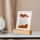 thumbnail image 4 of Cuadro de arena dinámica con luz en movimiento, paisaje natural líquido, decoración para el hogar Naranja, 4 of 8