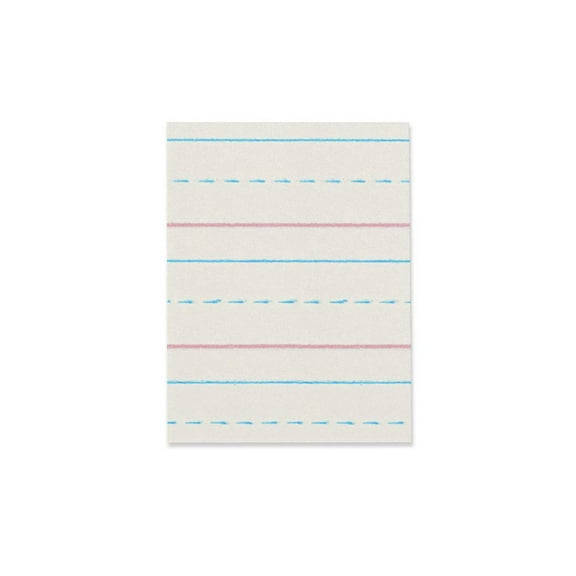 Pacon ZP2613 D'Nealian Practice Skip Ruled Newsprint 500 Sheet - 500 / Pack - White Paper