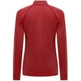 thumbnail image 3 of Women's Levelwear Red USWNT Kinetic Insignia Quarter-Zip Pullover, 3 of 3