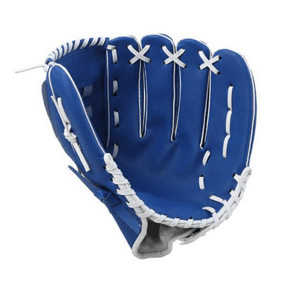Outdoor Sports Left Hand Training Practice Softball Baseball Gloves Pitcher Hand Players Pocket Glove 10.5Inch Blue