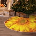 thumbnail image 5 of Rateoe 3D Sunflowers Pattern Christmas Tree Skirt with Ties , Christmas Tree Decorations, Farmhouse Christmas Decor Xmas Holiday Decorations-30", 5 of 6