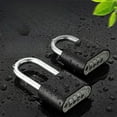 thumbnail image 3 of TIERPOP Zines Alloy Combination Lock Solid Body with Stylish Steel Shackles Portable Accessory for Multipurpose Security, 3 of 14