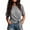 Black(Womens Tops), variant on Womens Gingham Short Sleeve Tops Casual Summer Side-Tie Relaxed Fit Crew Neck Blouses