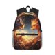 thumbnail image 1 of Fotbe Red And Gray Flame Fox Mochila Ligera Casual para Laptop para Hombres y Mujeres, Mochila Impermeable de Uso Diario, Mochila para Universidad, 1 of 6