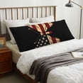 thumbnail image 5 of KLL Ultra Soft Microfiber Body Pillow Cover/Pillowcases 20"x54" with Hidden Zipper Closure-Patriotic USA Butterfly Art, 5 of 5