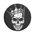 thumbnail image 2 of XMXY Evil Skeleton King Spare Tire Cover, Universal Waterproof Cover for Jeep RV Tire Wheel Protection, 14 inch, 2 of 8
