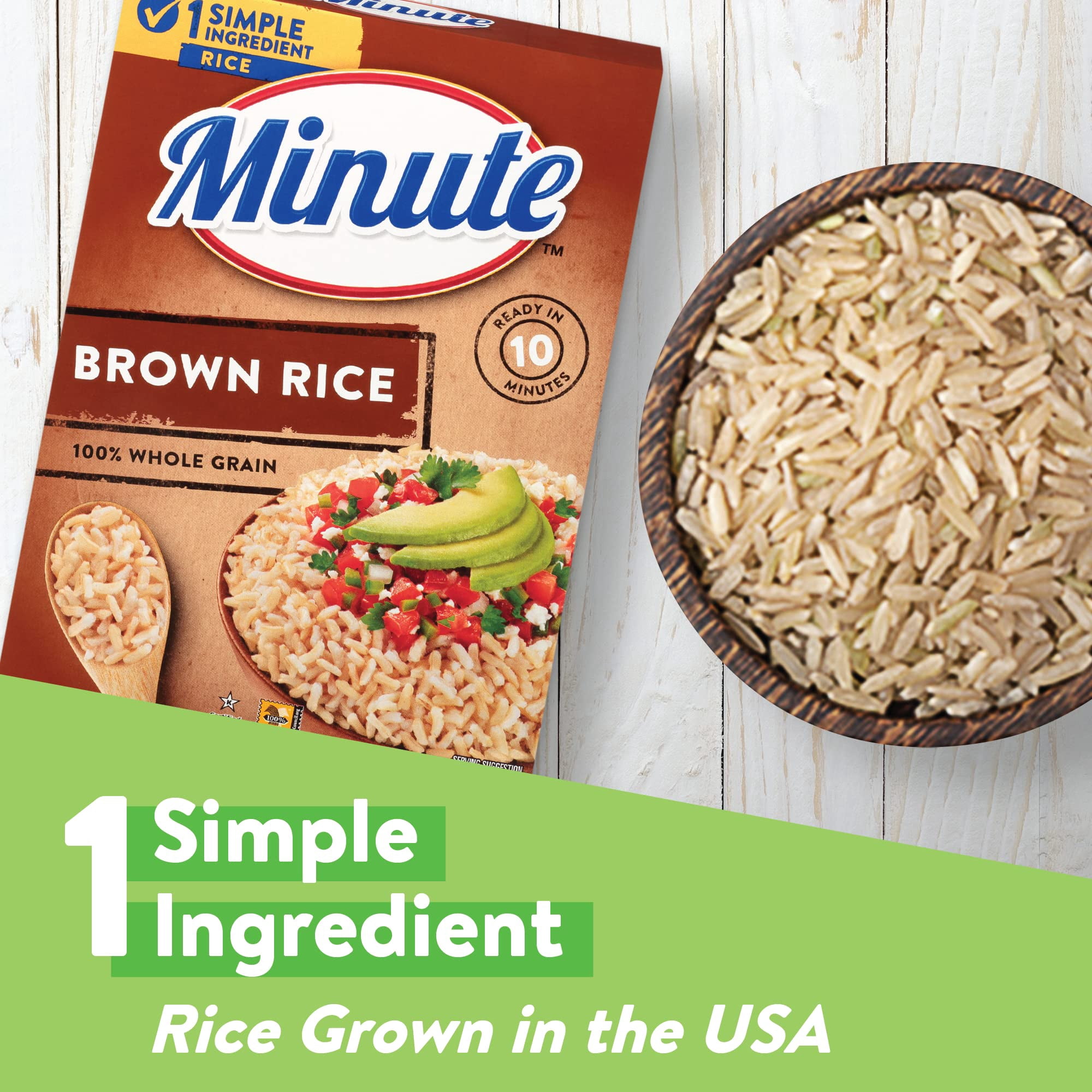 Minute Brown Rice 14 oz. (Pack of 8)