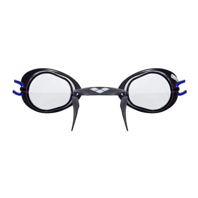 Arena Swedix Swimming Goggles in Clear-Blue, Adjustable Size