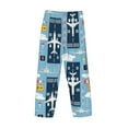thumbnail image 5 of Disketp Airplanes And Aviation Signs Men'S Pajama Pants - Ultra Soft Fleece Sleep And Lounge Pants (Size: S-Xxl), 5 of 9