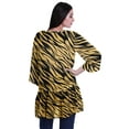 thumbnail image 4 of Moomaya Viscose Georgette Printed Short Shrug Long Sleeves Cardigans For Women, 4 of 5