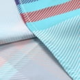 thumbnail image 4 of Weiqiqre T Shirts for Men Color Block Striped Print Short Sleeve Button Up Casual Shirt, 4 of 7