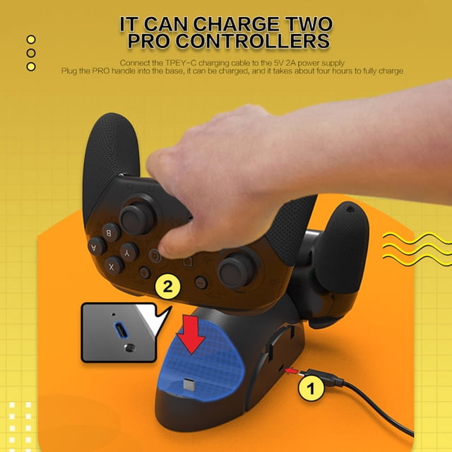 Base de carga 6 en 1 DC5V/2A para Nintendo Switch Pro para Nintendo Switch Joy-con