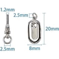 thumbnail image 3 of 10 set 304 Stainless Steel box Clasps Mixed color 20x8x7mm Hole: 2.5mm Pin: 1.2mm 304 Stainless Steel, 3 of 7