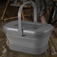 thumbnail image 4 of Cesta De Picnic Cesta plegable para acampar, equipo, contenedor de frutas y alimentos para exteriores (gris oscuro) Tmvgtek Para Estrenar, 4 of 6