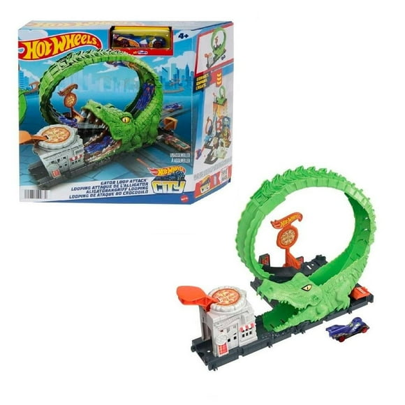 Pista de juguete Hot Wheels City Némesis Cocodrilo
