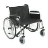 Drive Medical Sentra EC Heavy Duty Extra Wide Wheelchair, Detachable Full Arms, 28" Seat