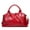 Red, variant on Leather Hobo Handbag with Shoulder Strap, Top Handle Satchel Purse, Available in Black, red, pink, blue, gray